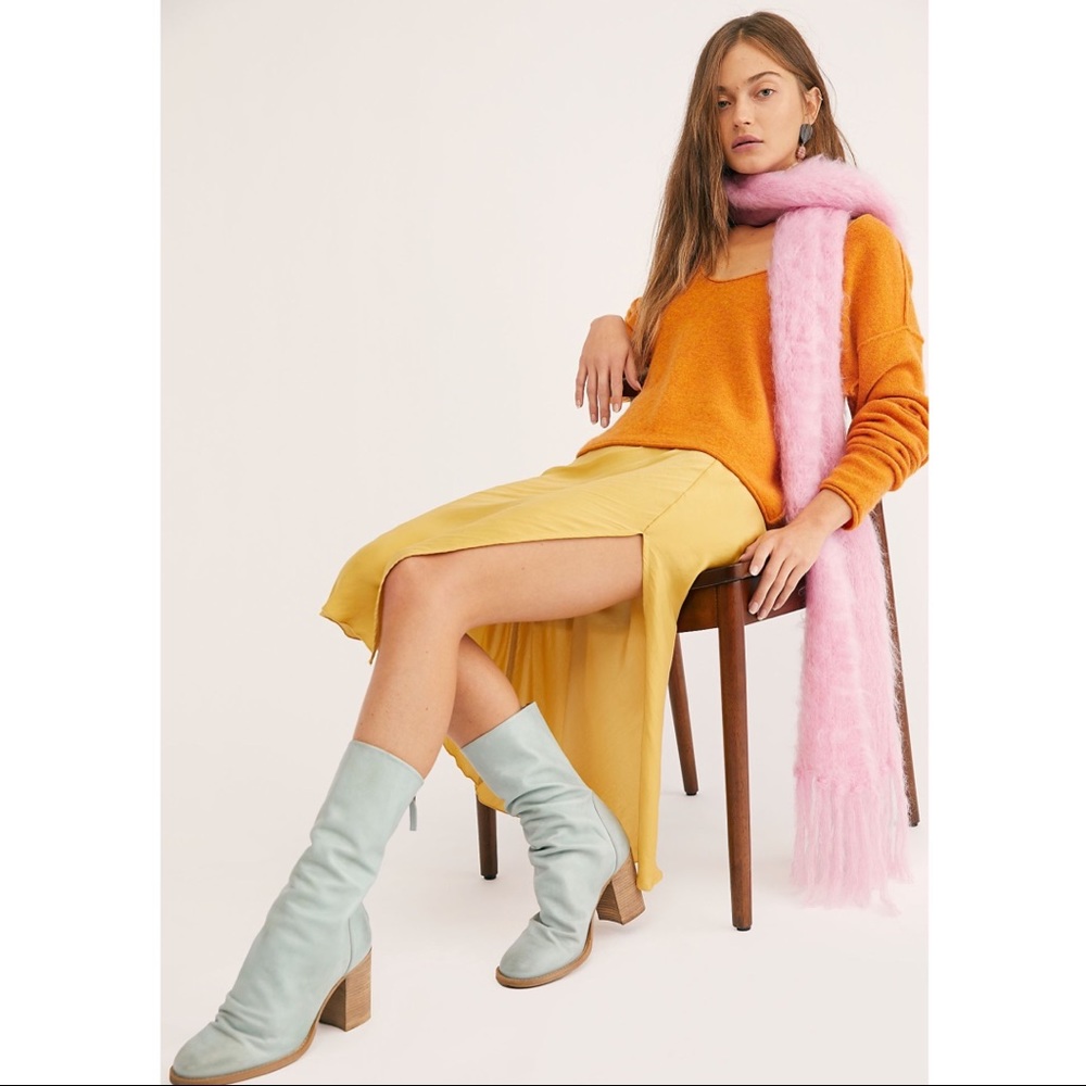 Free People Sweet Talker Half Slip Bias Midi Skirt